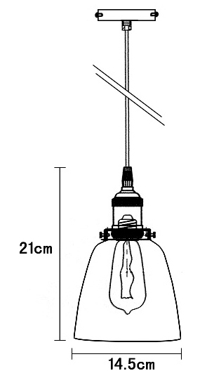 drawing โคมไฟแก้ว ทรงถ้วยไข่