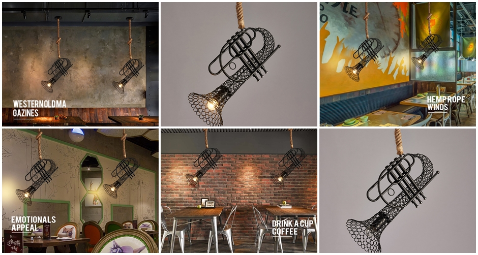 ตัวอย่างการติดตั้งโคมไฟ เครื่องดนตรี ลักษณะโคมไฟ