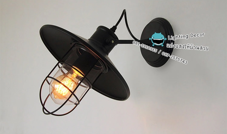โคมไฟติดผนัง สีดำ โคมไฟติดผนัง สีดำ