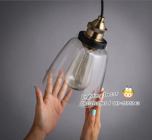 โคมไฟแก้ว ทรงถ้วยไข่ โคมไฟแก้ว ทรงถ้วยไข่