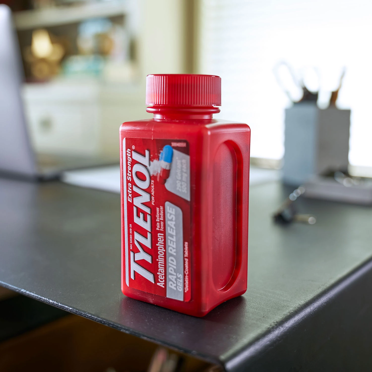 ยาบรรเทาอาการปวดและลดไข้ชนิดเข้มข้น Tylenol Extra Strength RAPID RELEASE Gels (290 Gelcaps)