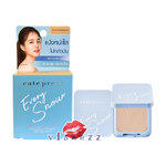 (N2 ผิวสีเนื้อธรรมชาติ) Cute Press Every Snow Powder Foundation 5g (สีฟ้า) แป้งผสมรองพื้นที่เน้นความ เบาสบาย ปกปิดพอดี ให้ผิวสว่างกระจ่างใส ไม่หมองคล้ำระหว่างวัน แป้งพัฟ คุมมัน ปกปิด ผิวสวย ติดทน พกพาสะดวก