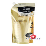 (ถุงทอง Refill Conditioner 600mL) Shiseido Tsubaki Premium Volume & Repair Conditioner Refill 600mL สูตรช่วยบำรุงผมเสีย ผมลีบแบน ให้ดูเงางาม มีวอลลุ่มเพิ่มขึ้น แชมพูเนื้อเจล ไม่มีส่วนผสมของซิลิโคน