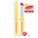 (03 Milk Tea)Cute Press Butter Better Plumping Lip Tint Gel SPF 40 PA+++ คิว เพลส บัตเตอร์ เบทเทอร์ พลัมปิ้ง ลิป ทินท์ สีชัดสดใสติดทนกว่าที่เคยเพียงปาดเดียว