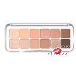 (#01 Coral Studio) Clio Pro Eye Palette Air คลีโอ โปรอายพาเลทแอร์ อายแชโดว์พาเลท12 เฉดสี เนื้อแมต ชิมเมอร์ กลิตเตอร์ เนื้อเนียน เกลี่ยง่าย