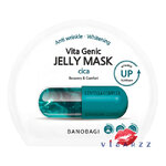 Exp.10/25 (สีเขียวเข้ม Cica) Banobagi Vita Genic Jelly Mask Up Vitamin มาส์กหน้า บาโนบาจิ ฉายามาส์กคุณหมอ คิดค้นและพัฒนาโดยทีมแพทย์ผิวหนังจากโรงพยาบาลบาโนบากิ