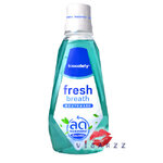 Biosafety Fresh Breath Mouthwash 500mL ไบโอเซฟตี้ น้ำยาบ้วนปากที่ช่วยดูแลช่องปากครบสูตร ด้วยสูตรเฉพาะที่รวมคุณค่าของยาสีฟันและน้ำยาบ้วนปากในหนึ่งเดียวไม่แสบปาก ไม่มีแอลกอฮอล์ ใช้ได้ทุกวัน
