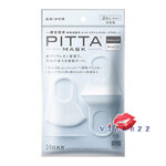 (Regular : White) Pitta Mask 3 Sheets สี Regular (White) UV Cut 82% ปกป้องคุณได้มากกว่าด้วยเทคโนโลยีกรองมลภาวะ ผ้าปิดปาก ช่วยกันยูวีได้ กระชับรับรูปหน้า พกพาสะดวก และสามารถซักกลับมาใช้ได้