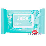 (ห่อเขียว 45 แผ่น) Jabs Mineral Wipes แจ๊บส์ ผ้าเช็ดทำความสะอาด สูตรน้ำแร่ธรรมชาติ ทำความสะอาดผิวและมอบความสดชื่นอย่างอ่อนโยน