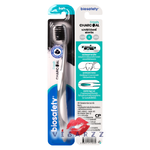 (คละสี) Biosafety Fresh Charcoal แปรงสีฟันไบโอเซฟตี้ เฟรชชาโคล ดูดซับกลิ่นปาก ลดคราบฝังลึก เหมาะกับ คนสูบบุหรี่ ดื่มชา กาแฟประจำ คนที่มีปัญหากลิ่นปาก