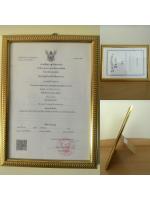 กรอบใส่รูปขนาดA4กรอบทอง