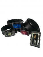 เข็มขัดหนังบูติคหัวเหล็ก