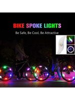 ไฟตกแต่งจักรยานสำหรับติดจักรยานปรับได้3สเตปไฟขาวและไฟสลับสี
