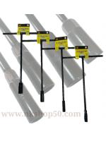 บล๊อคตัวทีขันน๊อตด้ามยาวเคลือบสีดำ