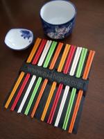 ตะเกียบเมลามีน5สีแพค10คู่