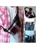 กระเป๋าคาดเอวหรือสะพายไหล่ผ้าลาย