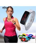 นาฬิกาข้อมือดิจิตอลLEDสายซิลิโคน