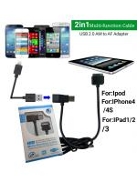 สายชาร์จไอแพด2in1(Black)