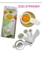 EGG STRANINERอุปกรณ์แยกไข่แดงพร้อมช้อนตวง(5ชิ้น)