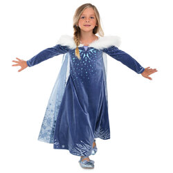 ชุดคอสตูมรุ่นดีลักซ์สำหรับเด็ก Disney Deluxe Costume for Kids (Olaf's Adventure Frozen Elsa)