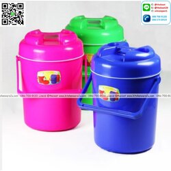 P09291 กระติกจัมโบ้ 29 ลิตร (36*36*53 cm) สีหวาน สวย สดใส (36*36*53.5 cm) เกรดเอ No.312 (ราคาส่งต่อ 4 ใบ:เฉลี่ย 360 บต่อใบ)