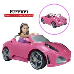 รถแบตเตอรี่สำหรับเด็ก Feber Ferrari F430 6-Volt Battery Powered Ride-On (Pink)