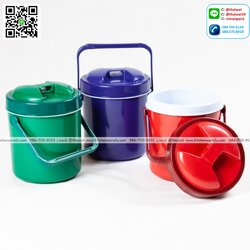 P00162 กระติกน้ำ 2.5 ลิตร (18.5*18.5*22.5 cm) (ราคาขายส่งต่อ 1 โหล: 12 ใบ: เฉลี่ย 45 บต่อใบ)