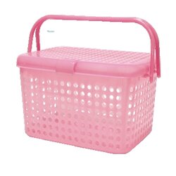 P07899 ตะกร้าหูหิ้ว ฝาปิด เกรดเอ (24 x 32 x 22 cm.) No.2530 (ราคาส่งต่อ 12 ใบ: เฉลี่ย 95 บต่อใบ)