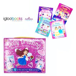 กระเป๋าหนังสือกิจกรรมสติ๊กเกอร์ Dolly Dressing Sticker and Activity Pack