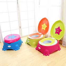 กระโถนฝึกขับถ่ายสุดน่ารัก Super Star Children's 2-in-1 Training Potty