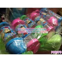 P08979 กระติกน้ำนักเรียน พร้อมสายสะพาย สีหวาน ราคาส่งต่อ 1 โหล: 12 ชุด