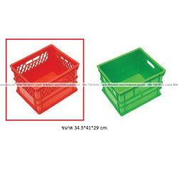 P08811 ลังโปร่งเอนกประสงค์ (34.5*41*29 cm) หนา เกรดเอ No.8020 (ราคาขายส่งต่อ 6 ใบ:เฉลี่ย 315 บต่อใบ)