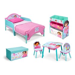ชุดเฟอร์นิเจอร์ห้องนอนสำหรับลูกน้อย Delta Children Room-in-a-Box (Dora the Explorer)