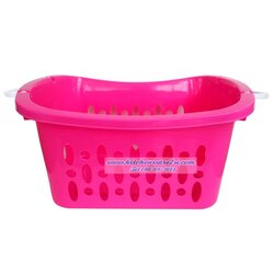 P08784 ตะแกรงเหลี่ยม มีหูจับ ดีไซน์ญี่ปุ่น ( 41.5 x 60.5 x30.5 cm.) เกรดเอ สีสวย No.557 (ราคาส่งต่อ 1 โหล: 12 ใบ: เฉลี่ย 120 บ/ใบ)