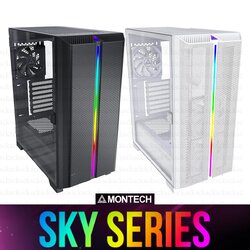 CASE เคส MONTECH SKY ONE LITE (BLACK WHITE)