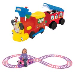 รถไฟแบตเตอรี่พร้อมรางแสนสนุก Kiddieland Motorized Choo Choo Train with Tracks (Mickey Mouse)