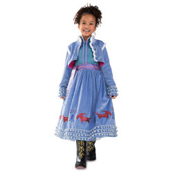 ชุดคอสตูมรุ่นดีลักซ์สำหรับเด็ก Disney Deluxe Costume for Kids (Olaf's Adventure Frozen Anna)