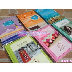 P08883 สมุดโน๊ต ล๊อครหัส ลายสวยๆ ราคาส่งต่อ 1 โหล: 12 เล่ม