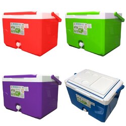 P11954 กระติกเหลี่ยม 25 ลิตร มีก๊อก (33.5x48x33.5 cm) No.2564 ราตาขายส่งต่อ 6 ใบ: เฉลี่ย 580 บต่อใบ