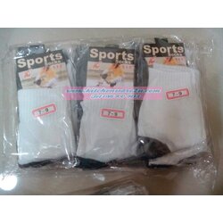 P08280 ถุงเท้านักเรียน ข้อสั้น ใส่เล่นกีฬาได้ No.7-9 (ราคาขายส่งต่อ 10 โหล: 120 คู่:เฉลี่ยคู่ละ 8.5 บาท