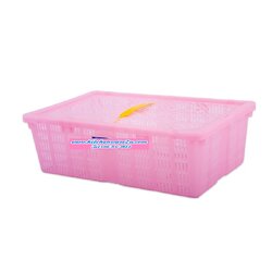 P08199 ตะกร้าผลไม้มีฝาปิด 2 กก.(18.5 x 27.5 x 10.5 cm) เกรดเอ FT303/A (ราคาส่งต่อ 100 ใบ:เฉลี่ย 35 บ/ตัว)