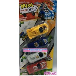 P09160 รถแข่ง แพค 4 ของเล่น (ราคาขายส่งต่อ 1 โหล: 12 ชุด) 180บ/โหล ขายส่ง 15 ขายส่งทุกอย่าง 20 บาท