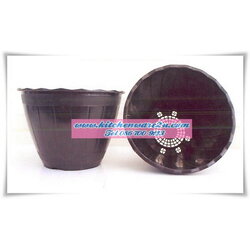 P05637 กระถางต้นไม้ใหญ่ สีดำ 9201 (ราคาส่งต่อ 1 โหล: 12 ใบ)