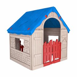 บ้านจำลองแบบพับได้สุดน่ารัก Keter The Wonderfold Easy 2-Step Foldable Playhouse