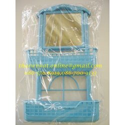 P00079 ชั้นวางสบู่ 2 ชั้น + กระจก (12*27*52 cm) (ราคาขายส่งต่อ 1 โหล: 12 ชุด)