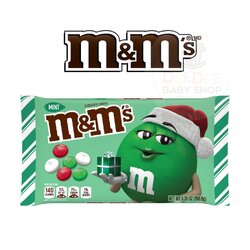 ขนมช็อกโกแลตคริสมาสต์ M&M's Holiday Chocolate Candies - Mint