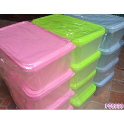P08930 กล่องเวฟใหญ่ (16*27*10 cm) No.9002 ราคาส่งต่อ 1 โหล :12 ใบ เฉลี่ย 210 บ/โหล