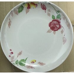 P10535 จานใบบัว 9 นิ้วเมลามีน หนา พิมพ์ลาย ราคาส่งต่อ 1 โหล: 12 ใบ (ขายส่งทุกอย่าง 20 บาท)