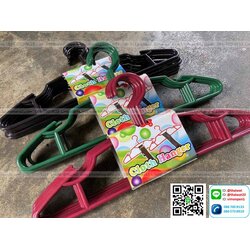 P03974 ไม้แขวนเสื้อ ผู้ใหญ่ ขายดี มัดละ 6 อัน ราคาขายส่ง 1 ลัง : 24 มัด : 144 อัน