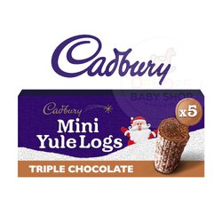 ขนมช็อคโกแล็ตขอนไม้ Cadbury Mini Yule Logs - Triple Chocolate